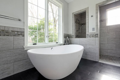 Inspiration for a contemporary bathroom remodel in Other