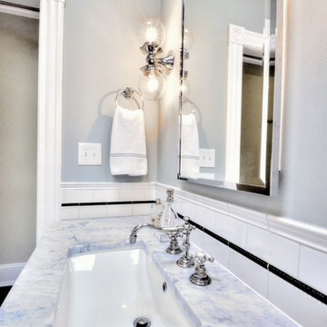 Classic Black and White Capitol Hill Bathroom