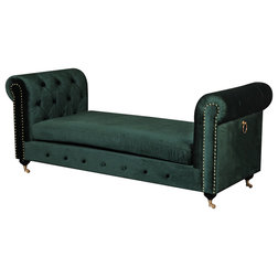 Traditional Upholstered Benches by Pangea Home