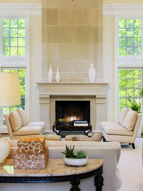 Limestone Fireplace Houzz