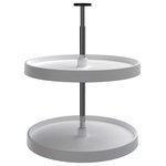 Rev-A-Shelf - Polymer Full-Circle 2-Shelf Lazy Susans for Corner Wall Cabinets, White, 20"W - Rev-A-Shelf's polymer lazy susans are revered as the best on the market.  Whether you are replacing an old unit or just adding a lazy susan to your corner cabinet. You will not be disappointed with the high quality design and the durable rotating hardware that makes installation simple.