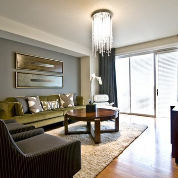 Modern Downtown Loft Living & Dining Room