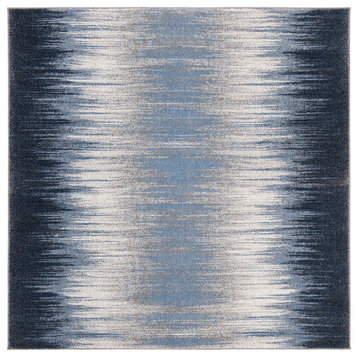 Safavieh Galaxy Collection GAL114 Rug, Blue/Navy, 5'3" Square