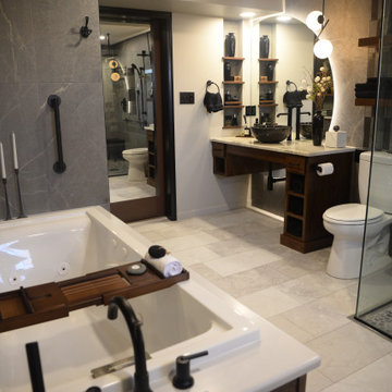 Moody Contemporary/Modern Bathroom Remodel
