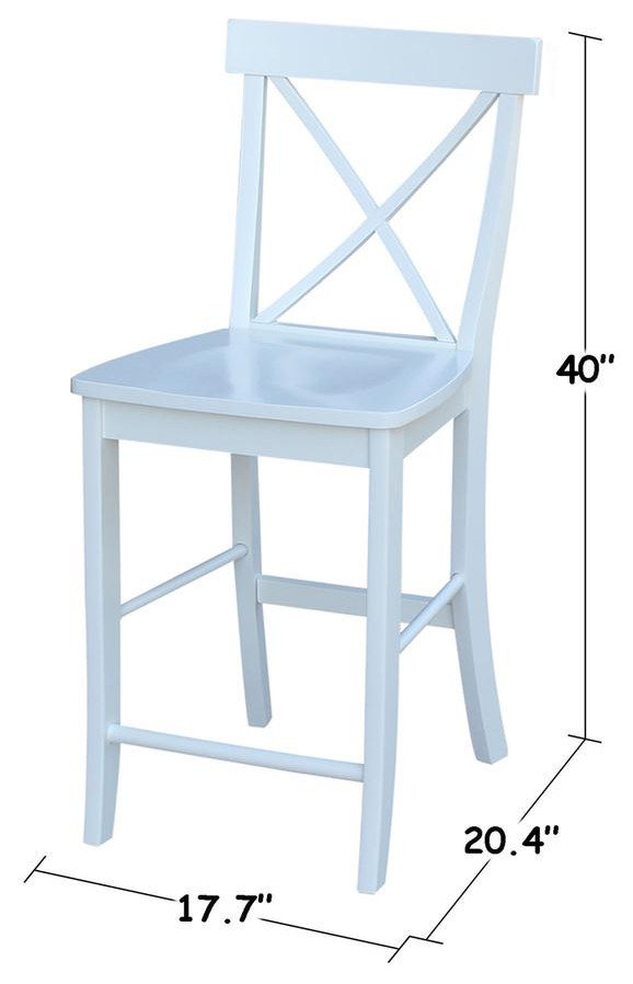 X-Back Counter height Stool - Transitional - Bar Stools And Counter Stools - by Bison Commerce ...