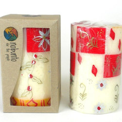Nobunto - Hand Painted Candle, Single Box, Kimeta Design - Candles