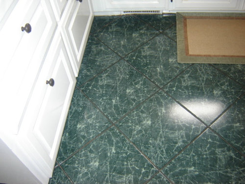 Green Marble-y Vinyl Tile In Kitchen The Source Of Great S… Flickr