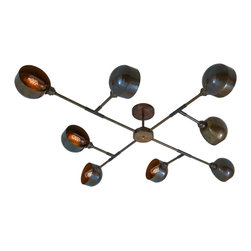 SANTA ANITA EIGHT-ARM CHANDELIER - Chandeliers