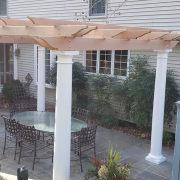 Cedar Pergola with Tuscan Columns