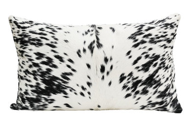 Black and White Cowhide Pillow