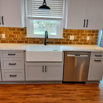 Thin Brick Kitchen Backsplash
