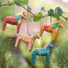 Novica Handmade Pretty Dala Horses Wood Ornaments (Set Of 4)