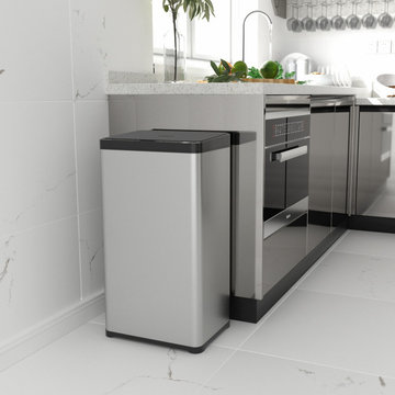 Rectangular Motion Sensor Trash Can