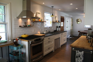 Elegant kitchen photo in Boston