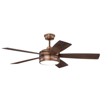 52" Braxton Ceiling Fan in Brushed Copper (BRX52BCP5)