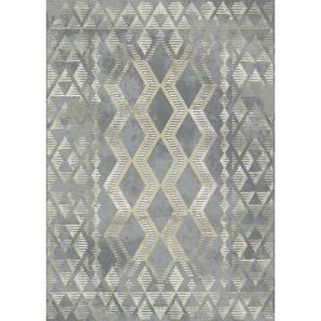 Everest Marquis Gray Lodge Area Rug, 7'10"x9'10"