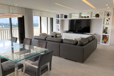 Example of a trendy home design design in Miami