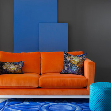 St Kilda Colour Pop Apartment living room