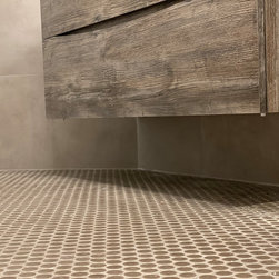 Redefining Space in a Compact Modern Bathroom - Tile