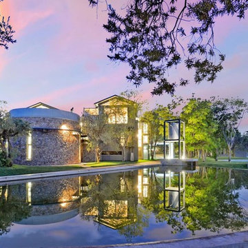 Spa exterior, dam, windmill & butlers residence