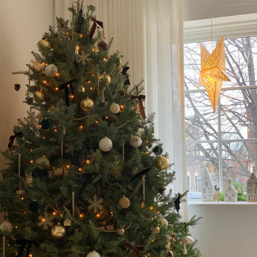 Christmas decoration in Outremont I Soft scandinavian style