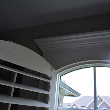 Shutters with a curved top Bathroom