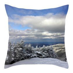 BACK to BASICS - Skiing in Vermont Pillow Cover, 20x20 - Decorative Pillows
