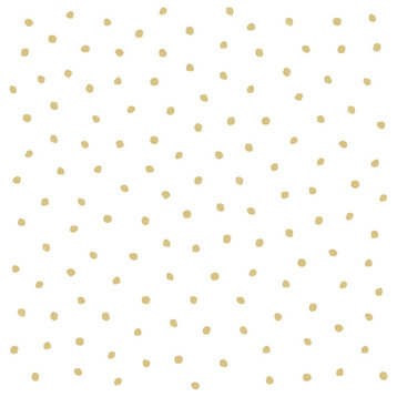 Pixie Gold Dots Wallpaper, Swatch