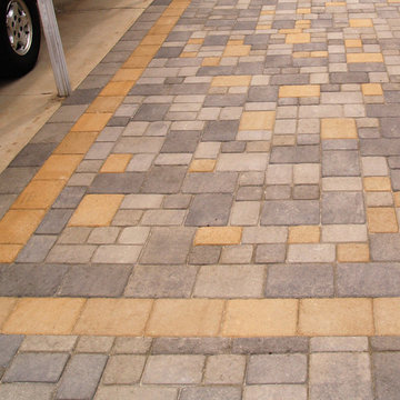 Pavers Driveway with Dual Border, Nipomo CA
