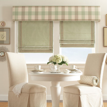 Cordless Fabric Roman Shades
