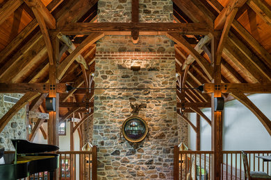 Inspiration for a timeless family room remodel in Philadelphia