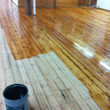 sanding and refinishing with oil base finish.