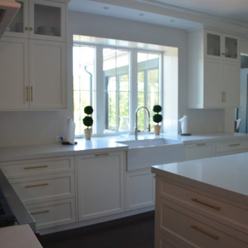 Luxury Custom Kitchen Renovation With Brass Inlays & Hidden Butler Pantry | Cali