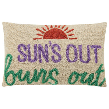 Sun's Out Buns Out Hook Pillow