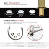 STYLISH Bathroom Faucet Single Handle Brushed Gold Finish, B-112G AVA