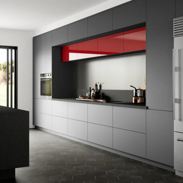 High Gloss European Kitchen