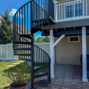 Deck with Spiral Staircase