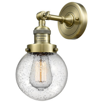 Innovations 1-LT Vintage LED Beacon 6" Sconce - Antique Brass