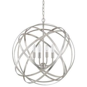 Axis 4-Light Pendant, Brushed Nickel