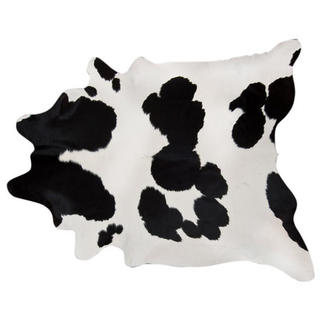 Pergamino Black And White Cowhide Rug, Extra Extra Large