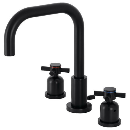 FSC8930DX Concord Widespread Bathroom Faucet,Brass Pop-Up, Matte Black