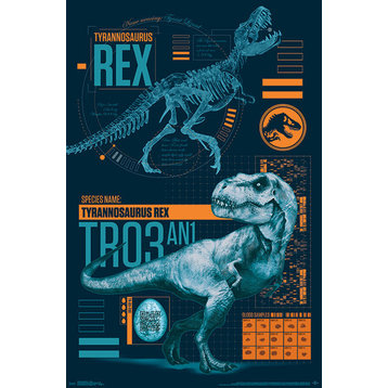 Jurassic World 2 T-Rex Poster, Unframed Version