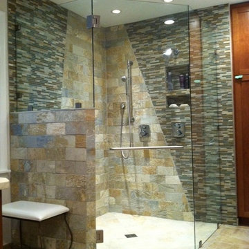 Frameless Shower Glass - Curbless