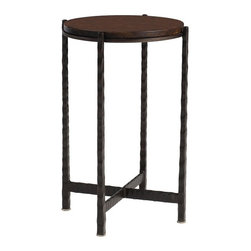 Charleston Forge - Nash Round Drink Table - Side Tables And End Tables