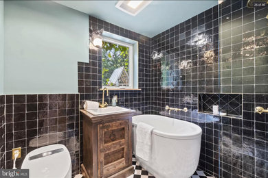 Стильный дизайн: ванная комната в стиле фьюжн - последний тренд
