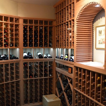 Premium Redwood Custom Wine Racking - Beautiful and Sturdy