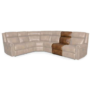 Hooker Furniture SS461-AR-185 24"W Leather Sectional Power - Caramel