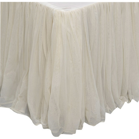 Whisper Bed Skirt, Ivory, Twin