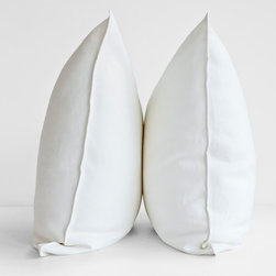 Edge Linen Pillow - Decorative Pillows