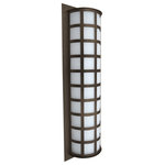 Besa Lighting - Besa Lighting SCALA28-WA-BR Scala 28 - Three Light Outdoor Wall Sconce - Our Scala collection is built for outdoor use, butScala 28 Three Light Brushed Aluminum Whi *UL: Suitable for wet locations Energy Star Qualified: n/a ADA Certified: n/a  *Number of Lights: Lamp: 3-*Wattage:60w Medium base bulb(s) *Bulb Included:No *Bulb Type:Medium base *Finish Type:Brushed Aluminum